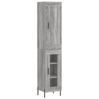 Thumbnail for Highboard Grau Sonoma 34,5x34x180 cm Holzwerkstoff