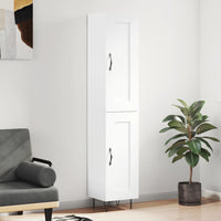 Thumbnail for Highboard Weiß 34,5x34x180 cm Holzwerkstoff