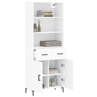 Thumbnail for Highboard Weiß 69,5x34x180 cm Holzwerkstoff