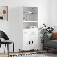 Thumbnail for Highboard Weiß 69,5x34x180 cm Holzwerkstoff