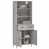 Thumbnail for Highboard Grau Sonoma 69,5x34x180 cm Holzwerkstoff