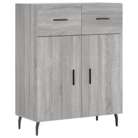Thumbnail for Highboard Grau Sonoma 69,5x34x180 cm Holzwerkstoff