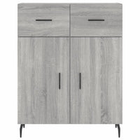 Thumbnail for Highboard Grau Sonoma 69,5x34x180 cm Holzwerkstoff