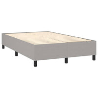 Thumbnail for Boxspringbett mit Matratze Hellgrau 120x200 cm Stoff