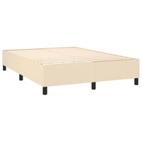 Thumbnail for Boxspringbett mit Matratze Creme 140x200 cm Stoff
