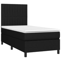 Thumbnail for Boxspringbett mit Matratze Schwarz 90x190 cm Stoff