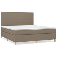 Thumbnail for Boxspringbett mit Matratze Taupe 160x200 cm Stoff