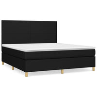 Thumbnail for Boxspringbett mit Matratze Schwarz 180x200 cm Stoff