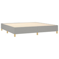 Thumbnail for Boxspringbett mit Matratze Hellgrau 200x200 cm Stoff