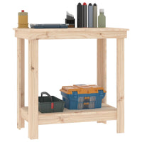 Thumbnail for Werkbank 80x50x80 cm Massivholz Kiefer