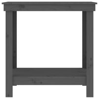 Thumbnail for Werkbank Grau 80x50x80 cm Massivholz Kiefer