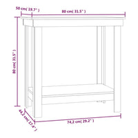 Thumbnail for Werkbank Honigbraun 80x50x80 cm Massivholz Kiefer