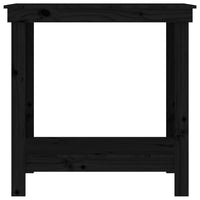 Thumbnail for Werkbank Schwarz 80x50x80 cm Massivholz Kiefer