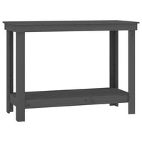 Thumbnail for Werkbank Grau 110x50x80 cm Massivholz Kiefer