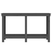 Thumbnail for Werkbank Grau 140x50x80 cm Massivholz Kiefer