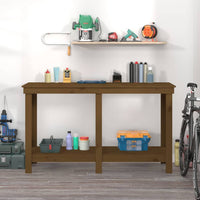 Thumbnail for Werkbank Honigbraun 140x50x80 cm Massivholz Kiefer
