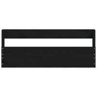 Thumbnail for Wand-Schuhregale 2 Stk. Schwarz 59x9x23 cm Massivholz Kiefer