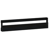 Thumbnail for Wand-Schuhregale 2 Stk. Schwarz 110x9x23 cm Massivholz Kiefer