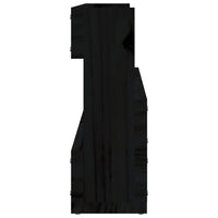Thumbnail for Wand-Schuhregale 2 Stk. Schwarz 110x9x23 cm Massivholz Kiefer