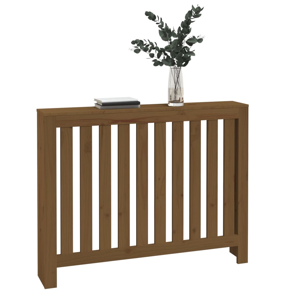 Heizkörperverkleidung Honigbraun 108,5x19x84cm Massivholz