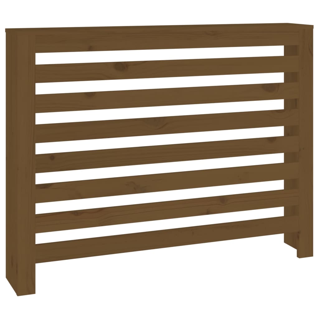 Heizkörperverkleidung Honigbraun 108,5x19x84cm Massivholz