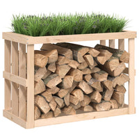 Thumbnail for Outdoor-Kaminholzregal 108x52x74 cm Massivholz Kiefer