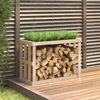 Thumbnail for Outdoor-Kaminholzregal 108x52x74 cm Massivholz Kiefer
