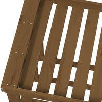 Thumbnail for Outdoor-Kaminholzregal Honigbraun 108x52x74 cm Massivholz