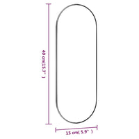 Thumbnail for Wandspiegel 15x40 cm Glas Oval