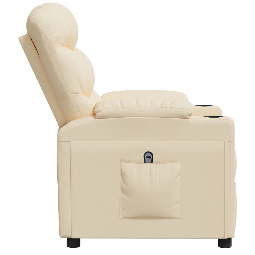 Relaxsessel Elektrisch Creme Stoff