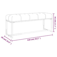 Thumbnail for Sitzbank Dunkelgrün 110x36x45 cm Samt