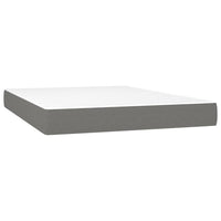 Thumbnail for Boxspringbett mit Matratze Dunkelgrau 140x190 cm Stoff