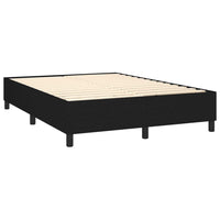 Thumbnail for Boxspringbett mit Matratze Schwarz 140x190 cm Stoff