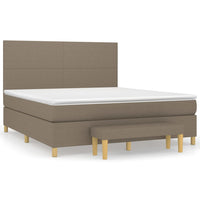 Thumbnail for Boxspringbett mit Matratze Taupe 160x200 cm Stoff