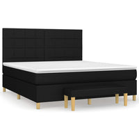 Thumbnail for Boxspringbett mit Matratze Schwarz 160x200 cm Stoff