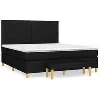 Thumbnail for Boxspringbett mit Matratze Schwarz 180x200 cm Stoff