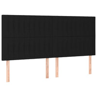 Thumbnail for Boxspringbett mit Matratze Schwarz 180x200 cm Stoff