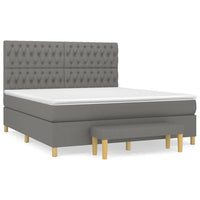 Thumbnail for Boxspringbett mit Matratze Dunkelgrau 180x200 cm Stoff