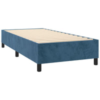 Thumbnail for Boxspringbett mit Matratze Dunkelblau 90x190 cm Samt