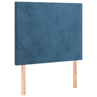 Thumbnail for Boxspringbett mit Matratze Dunkelblau 90x190 cm Samt