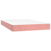 Thumbnail for Boxspringbett mit Matratze Rosa 120x200 cm Samt