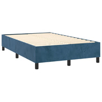 Thumbnail for Boxspringbett mit Matratze Dunkelblau 120x200 cm Samt