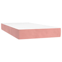 Thumbnail for Boxspringbett mit Matratze Rosa 100x200 cm Samt