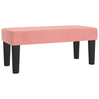 Thumbnail for Boxspringbett mit Matratze Rosa 100x200 cm Samt