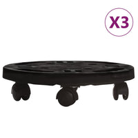 Thumbnail for Pflanzenroller 3 Stk. 30 cm Durchmesser Schwarz 170 kg