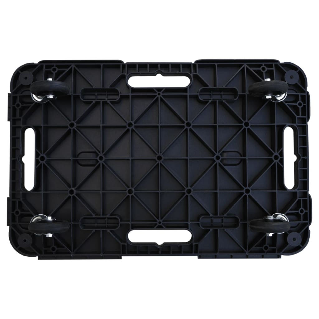 Transportroller 5 Stk. Schwarz 58x38x12 cm Polypropylen