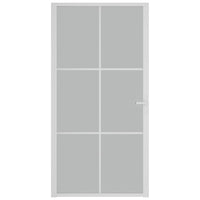 Thumbnail for Innentür 102,5x201,5 cm Weiß Mattglas und Aluminium