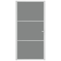 Thumbnail for Innentür 102,5x201,5 cm Weiß ESG-Glas und Aluminium