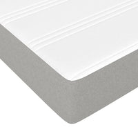 Thumbnail for Boxspringbett mit Matratze Hellgrau 180x200 cm Stoff