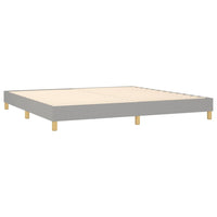 Thumbnail for Boxspringbett mit Matratze Hellgrau 200x200 cm Stoff